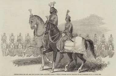 Gholab Singh, zijn zoon en lijfwacht